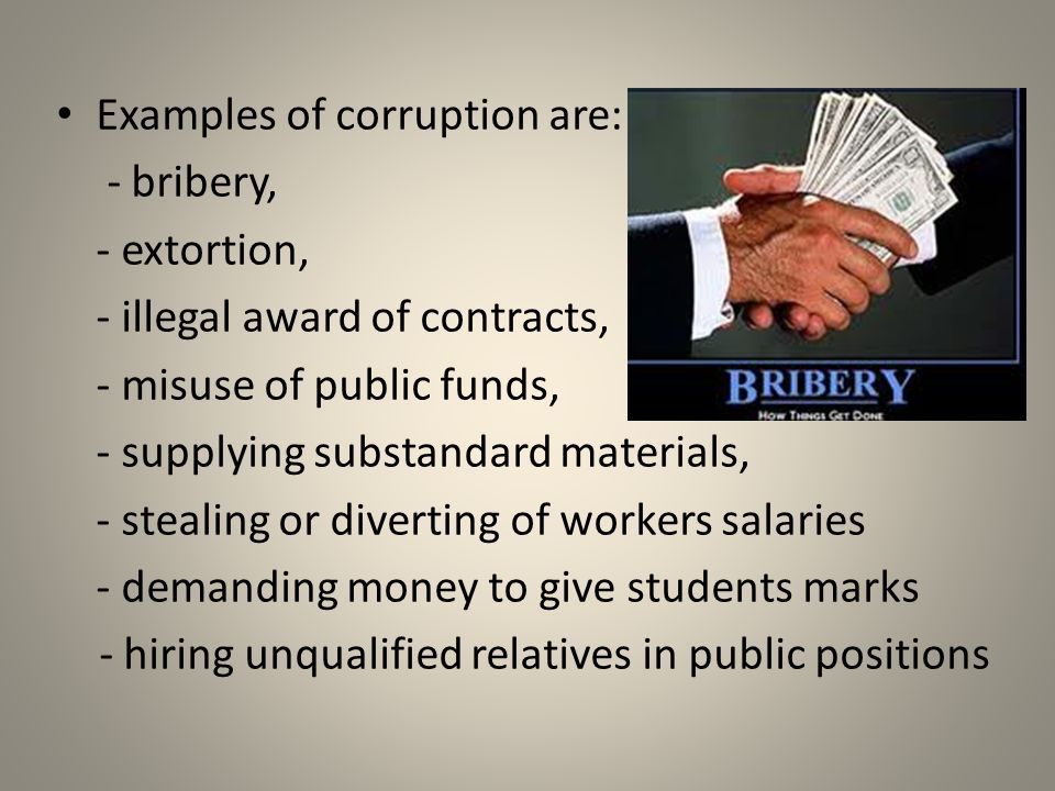 Role of students to avoid corruption